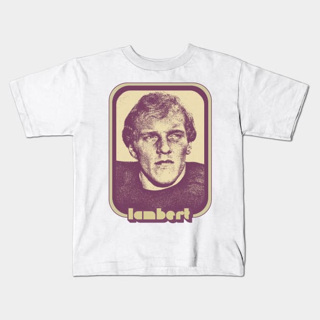 Jack Lambert // Retro Style Football Fan Gift Design Kids T-Shirt by DankFutura